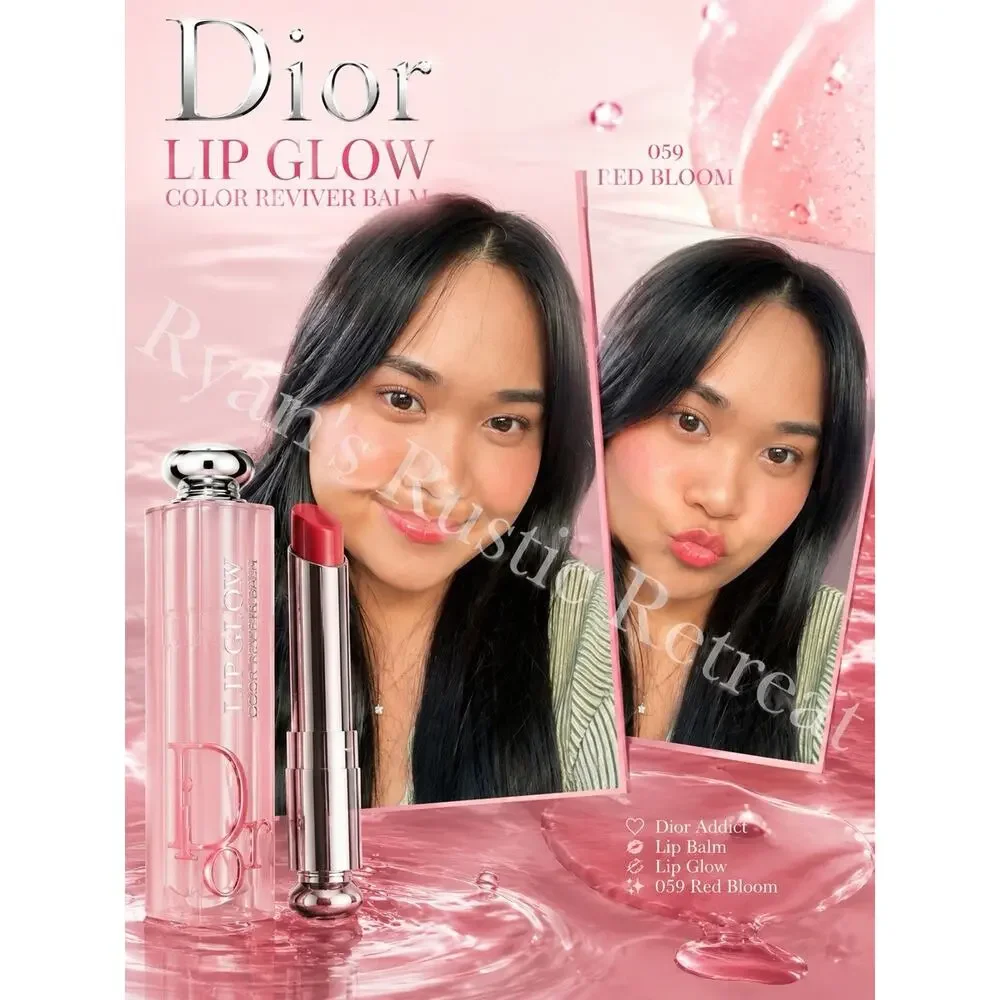Dior Addict - Lip Glow - Color Reviver - Lip Balm 059 Red Bloom 0.11 oz/ 3.2 g